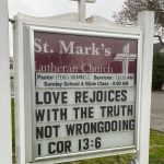 Love rejoices with the truth not wrongdoing